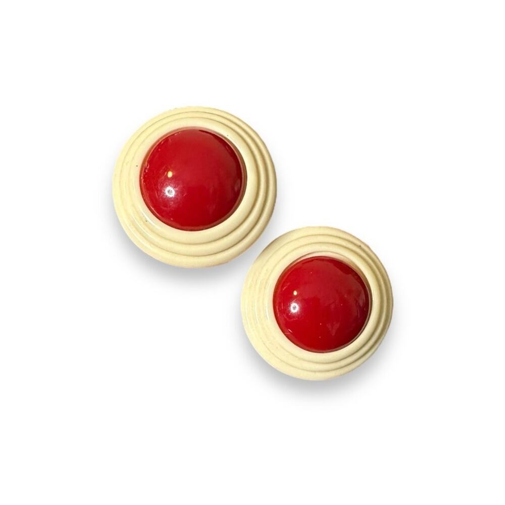 Ginnie Johansen GJD Vintage Clip on Earrings